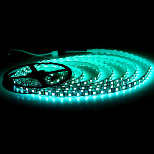 5M RGB LED Strip Light Black PCB 5050 Waterproof Tape Light with Remote Adapter - Picture 7 of 17