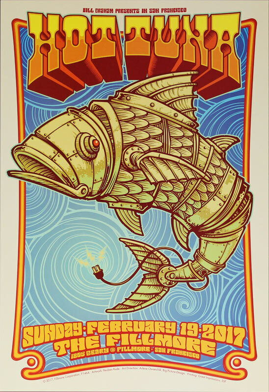 Hot Tuna Limited time trial price Fillmore San Francisco 2 Reuben Rude 19 Price reduction F14 Poster 2017