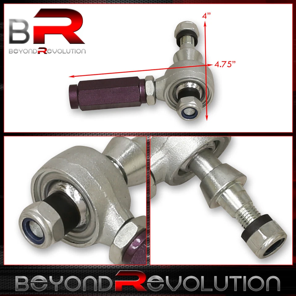 Для 1995-1998 240SX S14 Silvia подвеска регулируемый внешний анкерный стержень конец рычаг PURP - Изображение 2 из 3