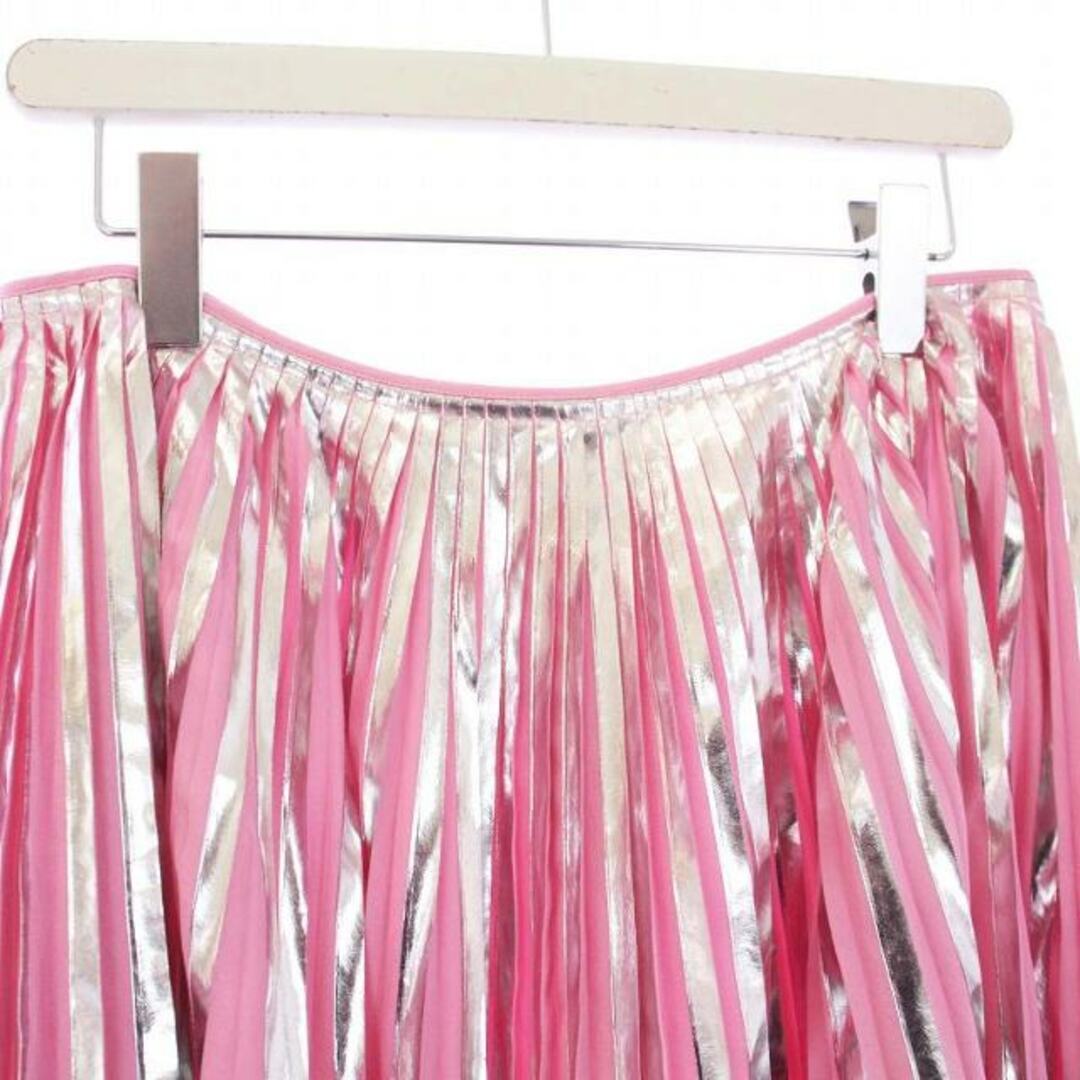Marni pleated long skirt maxi bicolor 44 XL pink silver KH Marni pleated long skirt maxi bicolor 44 XL pink silver KH