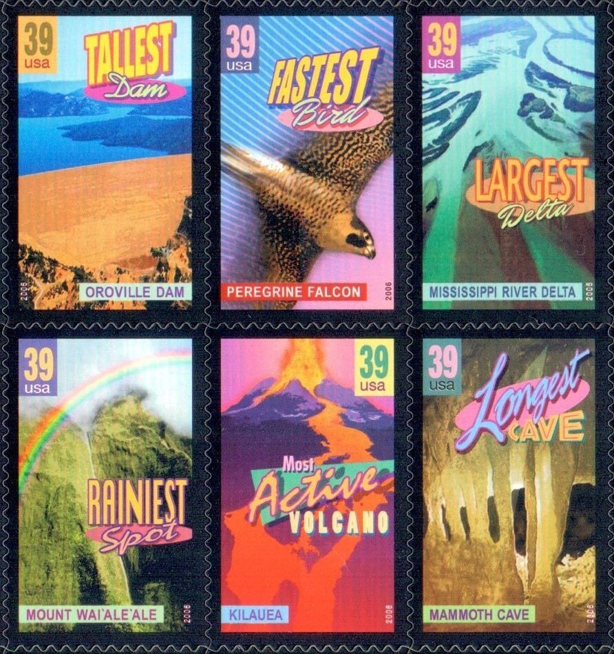 Wonders of America 39 Cent US Stamp Sheet 40 Stamps MNH