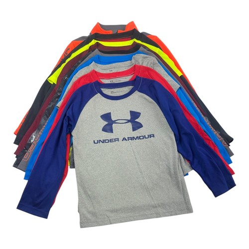 Under Armour Boys 10pc Long Sleeve Tops Lot Size 5