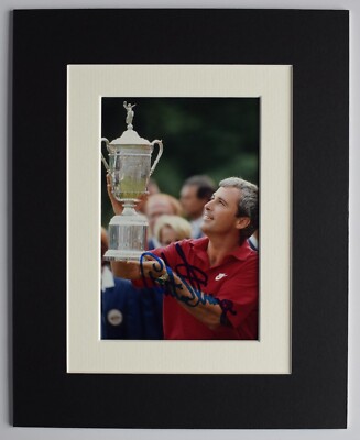 Curtis Strange signiertes Autogramm 10x8 Fotoanzeige Golf Open Masters COA AFTAL