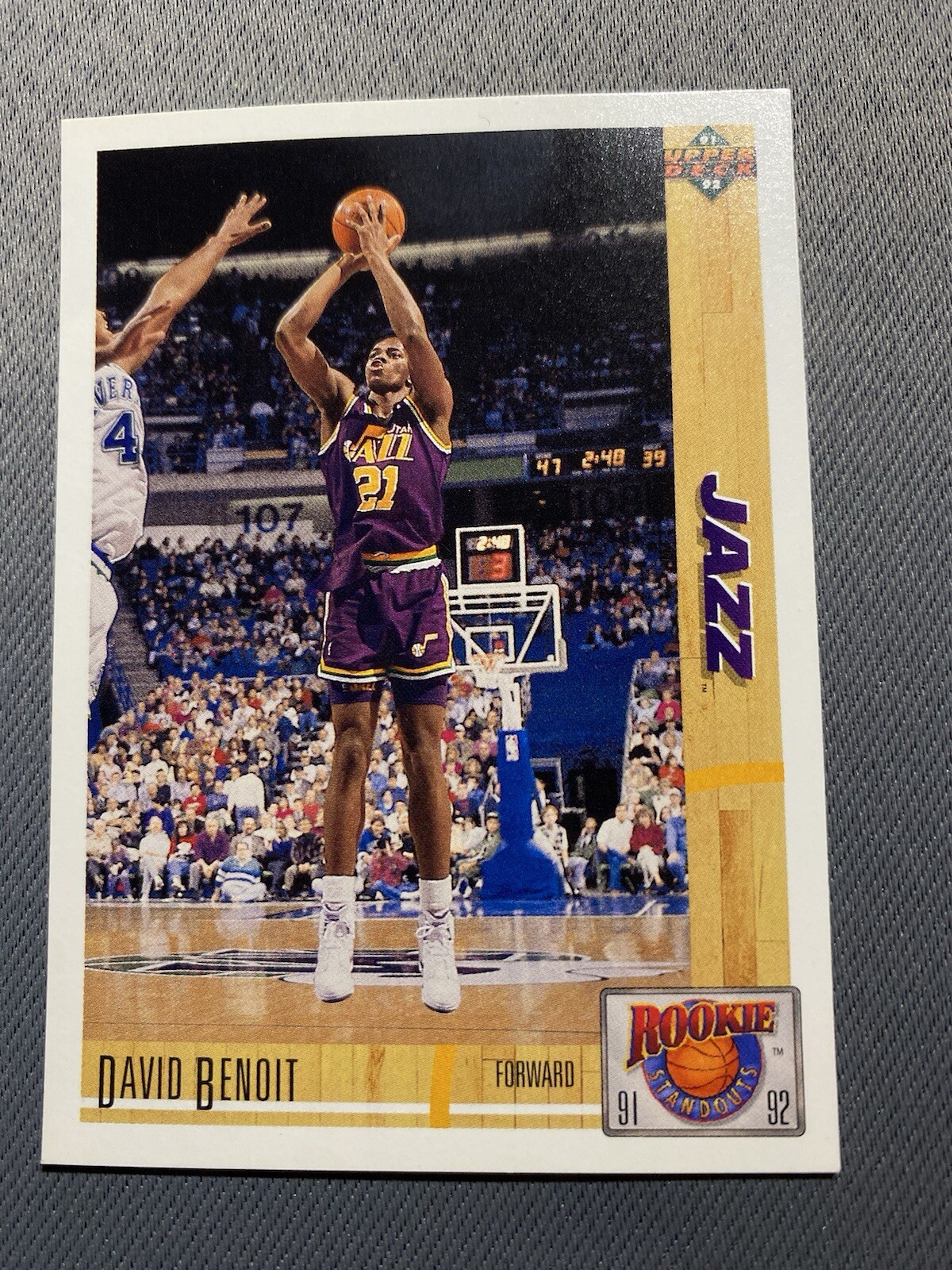 1991-92 Upper Deck - Rookie Standouts David Benoit #R34 (RC)