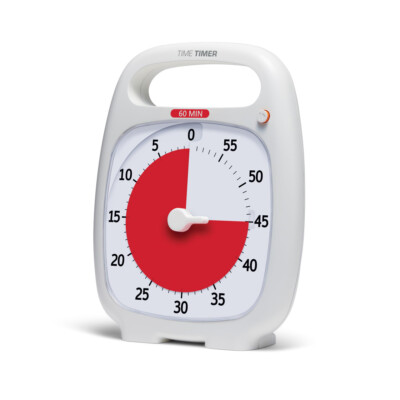 PLUS 60 Minute Desk Visual Timer   Countdown Timer with Portable Handle for Clas