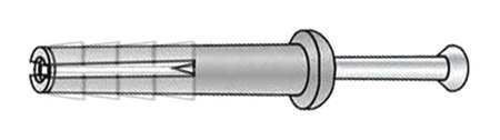 GRAINGER APPROVED U70652.025.0100 Hammer Drive Pin Anchor,1/4 in Dia,PK100 31JD7 - Bild 2 von 2