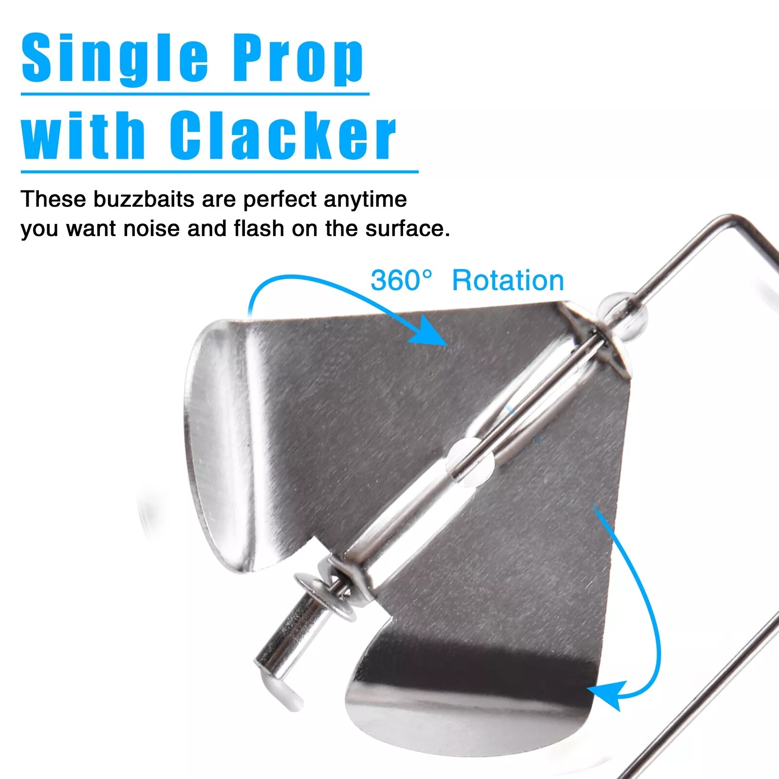 1 Set Buzzbait Fishing Lure Kit Spinnerbaits Buzz Bait Bass Fishing Baits Lures - Image 6