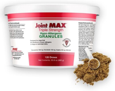 Joint MAX Triple Strength HA Granules for Dogs 120 Doses
