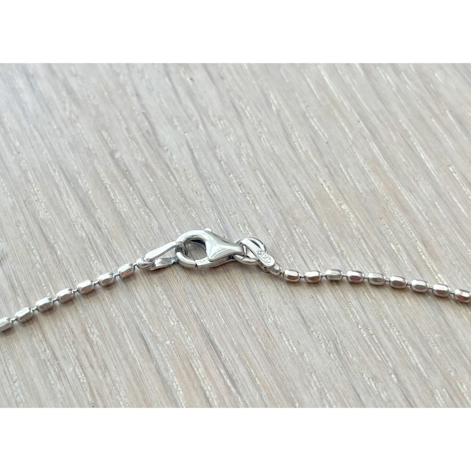 Collana con ciondolo a cerchio con strass in argento sterling collana con cio... - Immagine 3 di 4