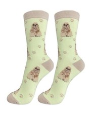 Cocker Spaniel Dog Socks Full Body Fun Novelty Dress Casual Unisex SOX Unisex