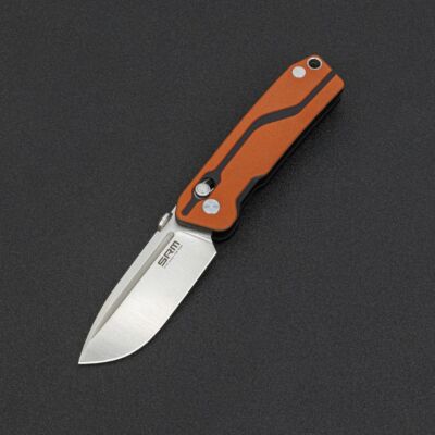 SRM Knives Messer 7228-GJ Taschenmesser D2 Stahl G10 Griff Ambi Lock ORANGE