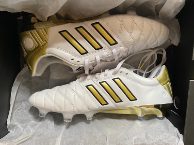 Adidas Adipure 11Pro Toni Kroos Edition FG Boots White/Gold - SIZE