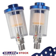 2x Spray Paint Gun 14 Mini In-line Air Filter Moisture Water Trap Air Tools 2x Spray Paint Gun 14 Mini In-line Air Filter Moisture Water Trap Air Tools