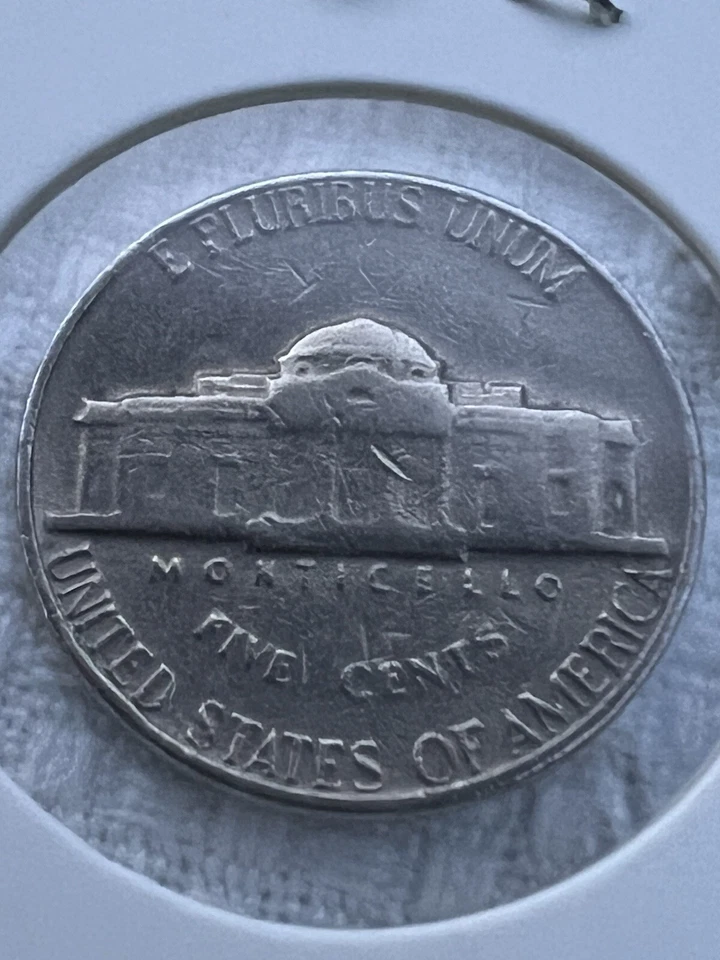 1966 No Mint Mark Jefferson Nickel Lettering Errors - Image 4 of 4