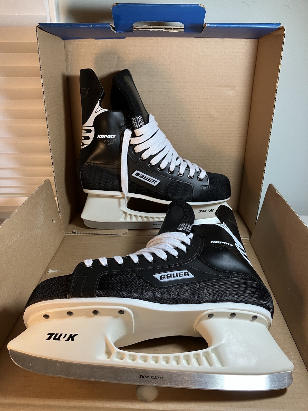 EUC Bauer Impact 75 Hockey Skate TUUK blades Skate Size Mens 11 R eBay