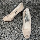 MICHAEL Michael Kors - Light Brown / Tan Suede Peep Toe High Heel — photo 1