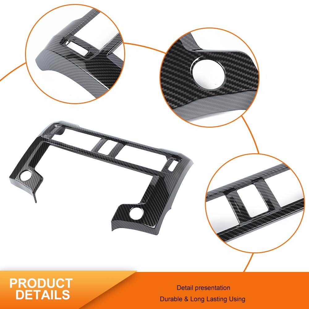 For Volvo XC40 2019-2022 Carbon Fiber Car Dashboard Navigation Frame