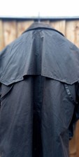A Ladies Wax Cotton Drovers/riding Coat Size Medium By Hoggs Of Fife.