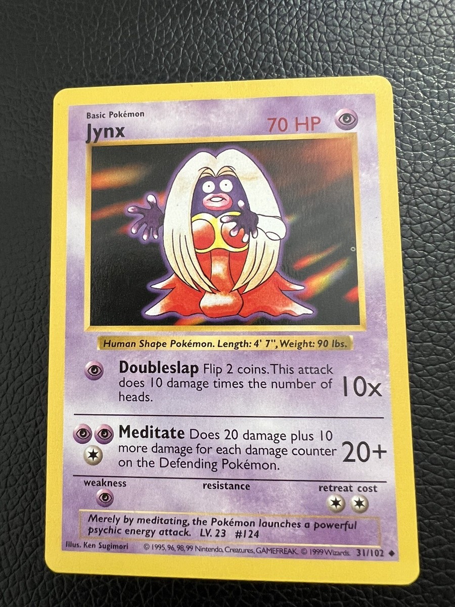 Pokémon TCG Jynx Base Set 31/102 Regular Shadowless Uncommon | eBay