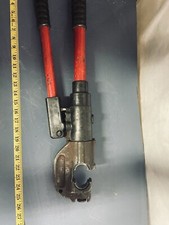 Heavy Duty 180 Degree Head Hydraulic Lineman Cable Crimpers Tested Working GA