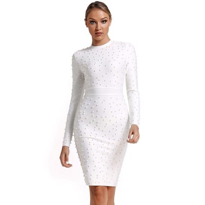 beaded bandage dress