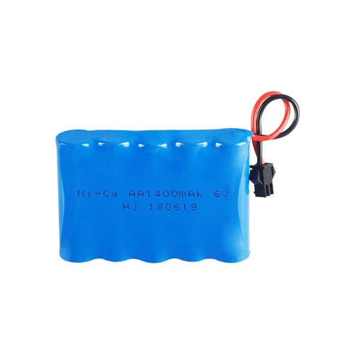 2x 6V 1400mAh Ni-Cd AA Akku SM-2P Stecker Rechargeable Batterie für RC Car Toys - Bild 7 von 8