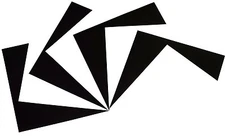 Heat Transfer Vinyl Kit of 12 Sheets (HTV Vinyl PREMIUM) 15" x 12" Black / White