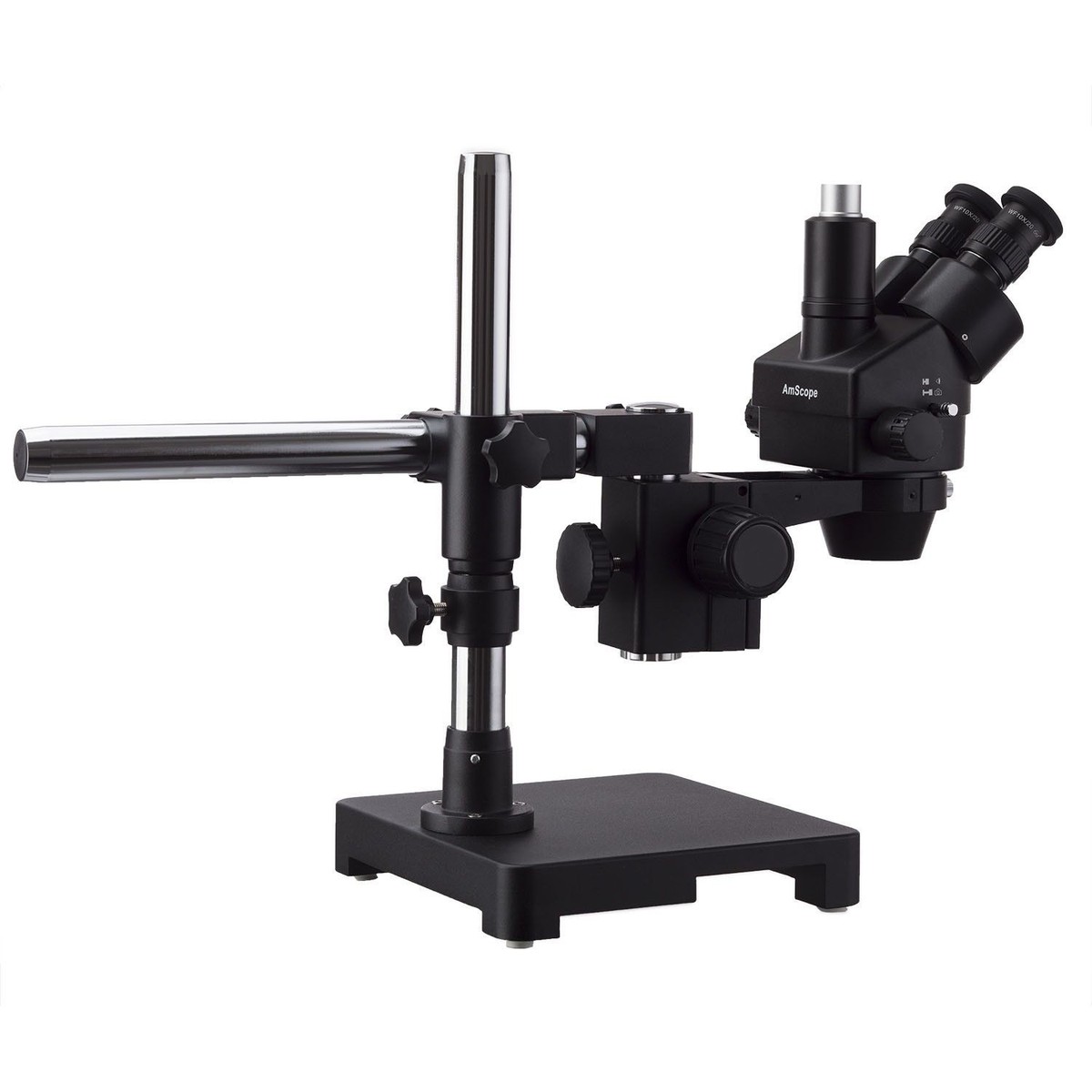AmScope 3.5X-45X Trinocular Stereo Zoom Microscope + Boom + LED +