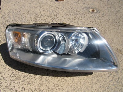 05-08 Audi A6 Xenon NON AFS Headlight Assembly w Restored Lens RH Passenger Nice