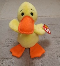 RETIRED Ty Beanie Baby QUACKERS DUCK ERRORS With Tags RARE