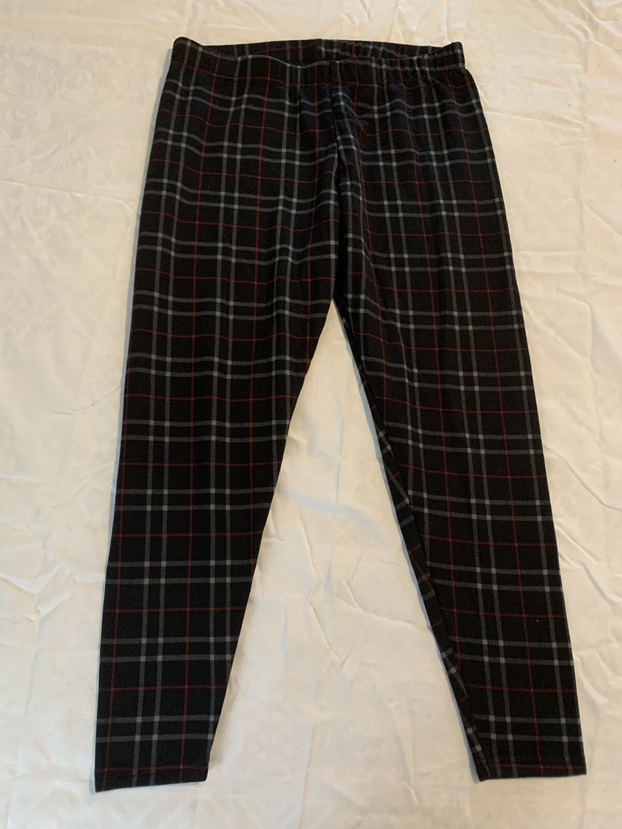 Womens French Laundry Winter Flannel Leggings Plus Size 2X Brand