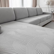 Couch Cushion Covers for Sectional and L Shaped Sofa, Stretch Soft Sofa Covers