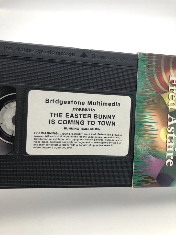 The Easter Bunny Is Coming to Town Narrated by Fred Astaire VHS Rare Slip Sleeve - Image 3 of 3