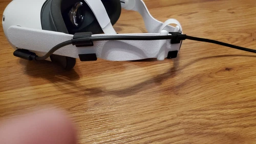 Cable Clips for Meta Oculus Quest 2 Stock Strap for Oculus Link pair + ex