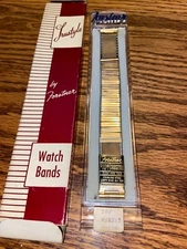 NOS Vintage 10K Yellow Gold Filled Forstner Watch band In Box