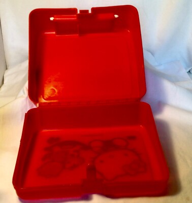 Vintage Sanrio Hello Kitty Lunch Box 1986 Thermos Japan Red