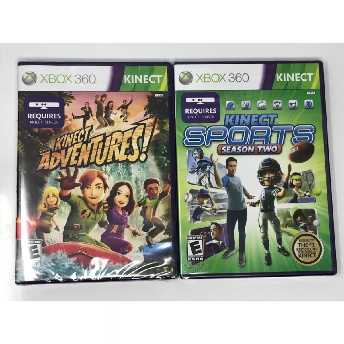 Kinect Sports 1 & 2 Season Two (Xbox 360 Video Game Lot)