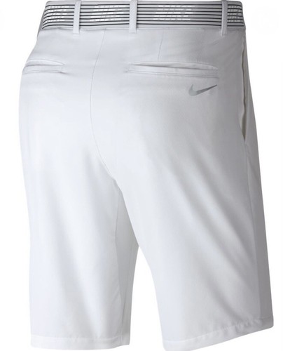 Slim Fit Flex White Golf Shorts Size 