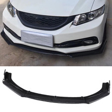 Carbon Fiber Style Front Bumper Lip Splitter Spoiler For Honda Civic 2012-2015