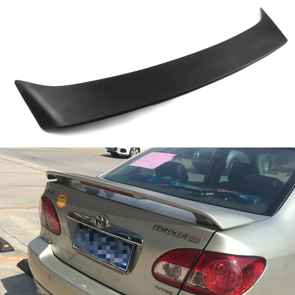 Hyper Wings Gloss Black Factory Style Spoiler Wing For Toyota Corolla 2003-2008 – Pedestal Mount, Bolt-On