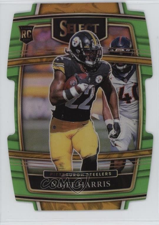 2021 Panini Select Concourse Neon Green Prizm Die-Cut /349 Najee Harris #53 15z8
