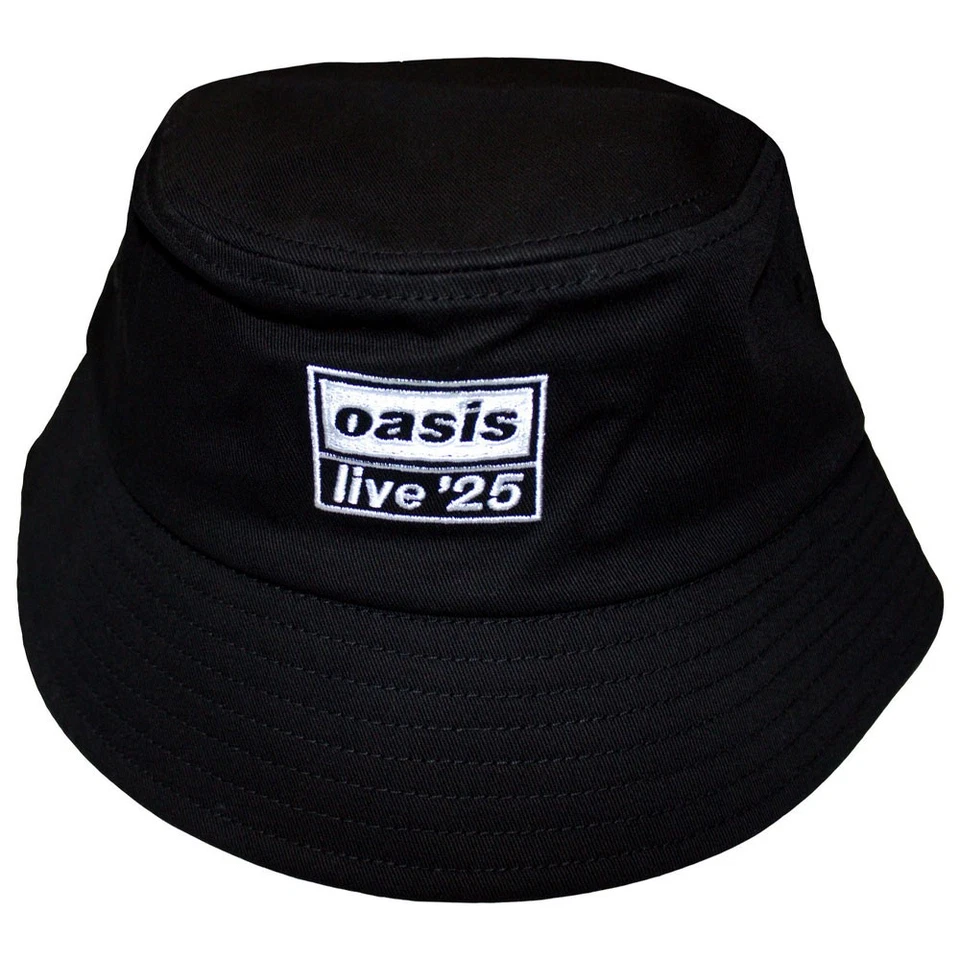Oasis Live '25 Band Logo Ex-Tour Schwarz Bucket Hat One Size - Bild 1 von 1