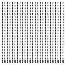 Ball Bead Chains, 5.9 Inch, Black  100 Pcs , Dog Tag Chain Keychain