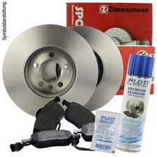 2x ZIMMERMANN Bremsscheiben Ø300mm + Beläge Vorne für BMW 3 (E90) (E91) + BR