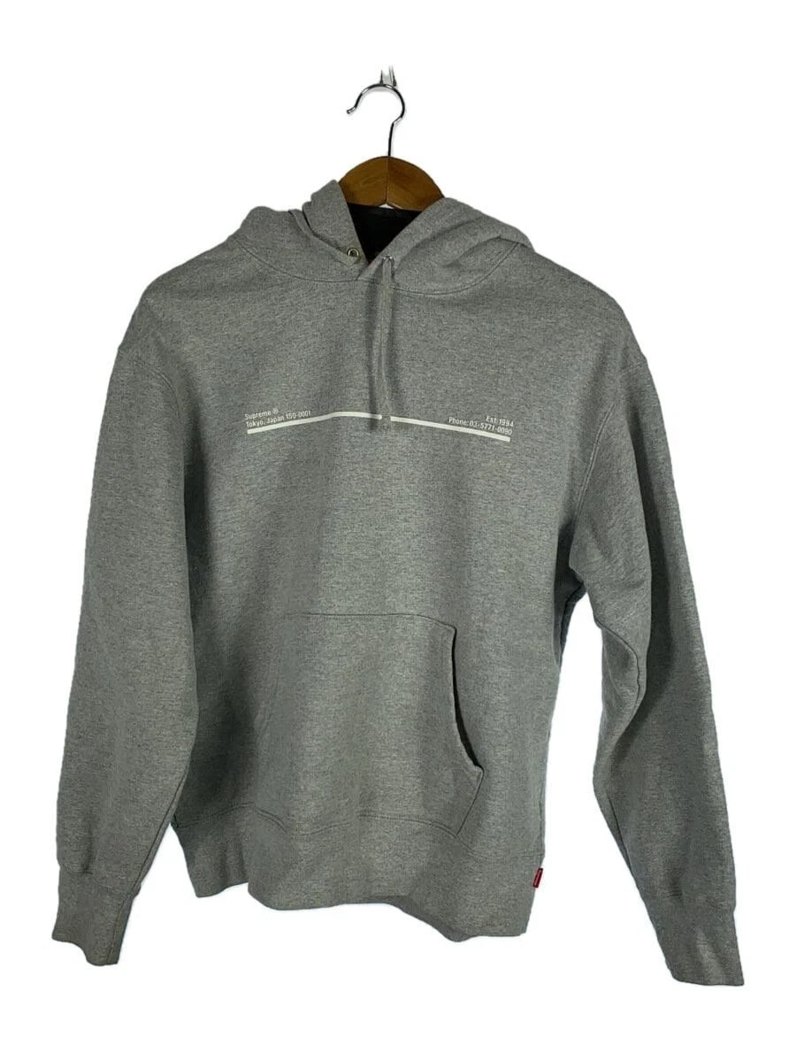 Felpa con cappuccio Supreme 20AW Shop Tokyo Hoodie Parka S cotone GRIGIO