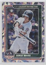 2022 Panini USA Baseball Stars & Stripes Cracked Ice 8/23 Robert Moore #22 0nr3