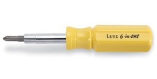 Lutz 6-in-One Screwdriver - Yellow 6 in 1,