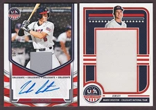 2025 Panini Stars & Stripes USA Marek Houston Jersey/Auto #/199 + Jumbo #/30 WF