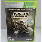 Fallout 3 Game of the Year Edition Platinum Hits - Xbox 360 CIB 2 Discs Tested