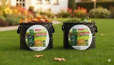 2er Set Living & Garden Faltbare Gartentonne Pop-up 106L Abfallsack